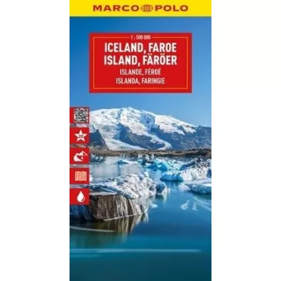 Islandia. Mapa drogowa w skali 1:500 000