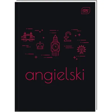 Interdruk Brulion A5 M 70g Angielski kartka 80 kartek 5 szt.