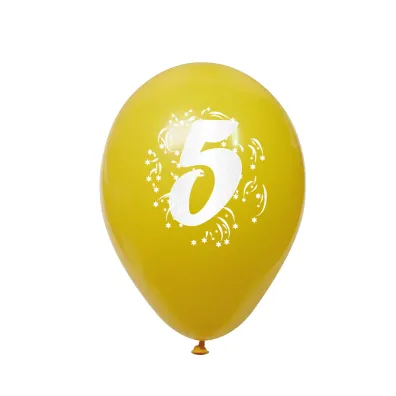 Arpex Balon dekoracyjny z nadrukiem cyferki 5 K7929