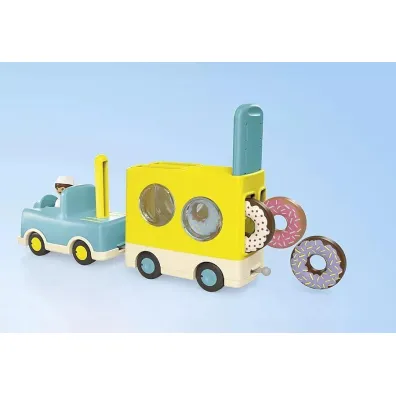 Playmobil Junior Szalony Donut Truck z funkcj� uk�adania i sortowania 71702