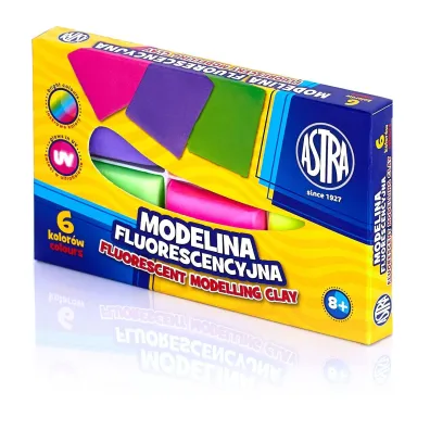 Astra Modelina fluorescencyjna 6 szt.