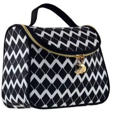 Inter Vion Black & White Kufer kosmetyczny z klapk�