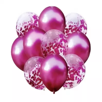 Mk Trade Balony r� metalik i konfetti 10 szt.