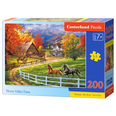 Puzzle 200 el. Horse Valley Farm Castorland