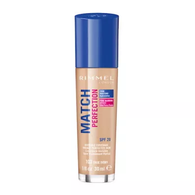 Rimmel Match Perfection Foundation podk�ad dopasowuj�cy si� do cery 103 True Ivory SPF20 30 ml