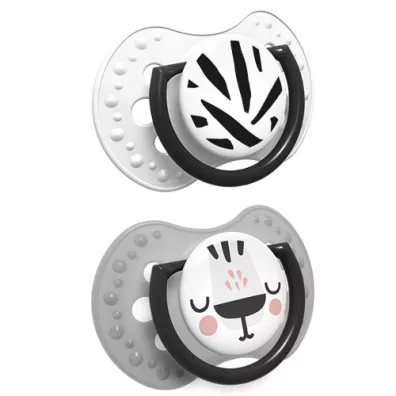 Lovi Smoczek silikonowy dynamiczny Salt&Pepper 0-3 m-ce 2 szt.