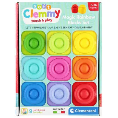 Clemmy klocki mi�kkie 9el CLEMENTONI 17604  CLM