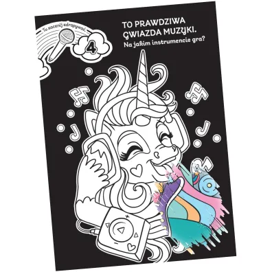Zabawy na cztery kopytka. Moje Jednoro�ce. Zdrapuj, koloruj, naklejaj