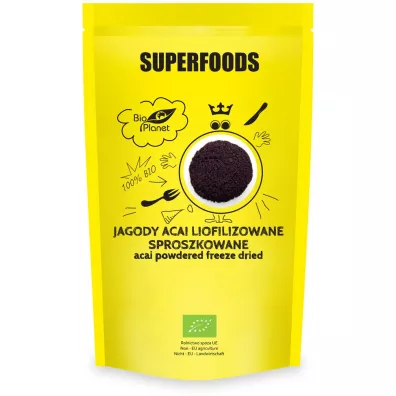 Bio Planet Jagody acai liofilizowane sproszkowane 100 g Bio