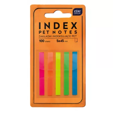 Interdruk Zak�adki indeksuj�ce paski Pet Neon 45mm