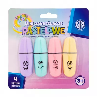 Astra Zakre�lacz mini pastelowy 4 szt.