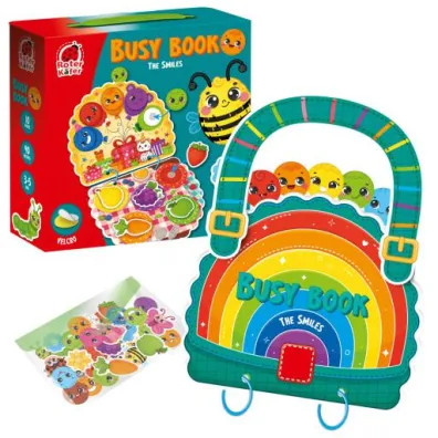 Busy book. Gra edukacyjna z rzepami. Smileys Roter Kafer