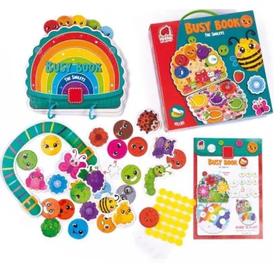 Busy book. Gra edukacyjna z rzepami. Smileys Roter Kafer