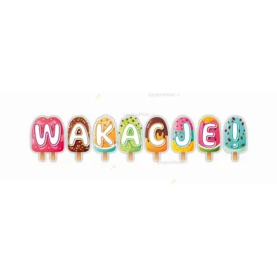 LearnHow Dekoracja klasowa - Wakacje czas start 18el