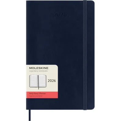 Kalendarz 2026 12M Moleskine L mi�kka oprawa dzienny Sapphire Blue 13x21cm