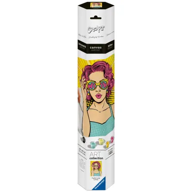 Ravensburger CreArt na p��tnie: Kobieta w okularach 30x40cm