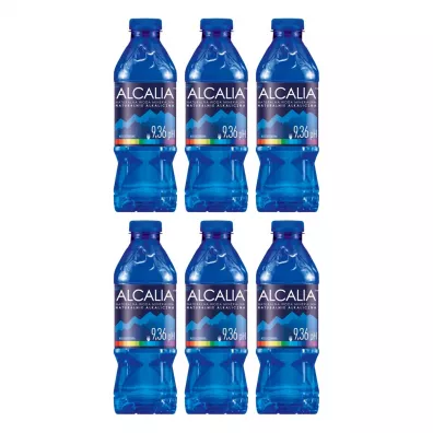 Alcalia Naturalna woda alkaliczna PH 9,36 mineralna niegazowana Zgrzewka 6 x 1000 ml