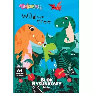 Patio Colorino Blok Rysunkowy Bia�y A4/20k 90g - Dino