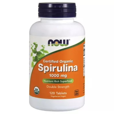 Now Foods Spirulina 1000 mg Suplement diety 120 tab.