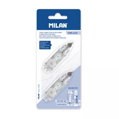 Milan Wk�ady wymienne do korektora mini w ta�mie 1918 i Extension 2 x 6m
