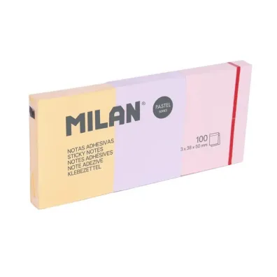 Milan Karteczki samoprzylepne pastelowe 3x50x40