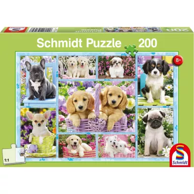 Puzzle 200 el. Szczeniaczki Schmidt