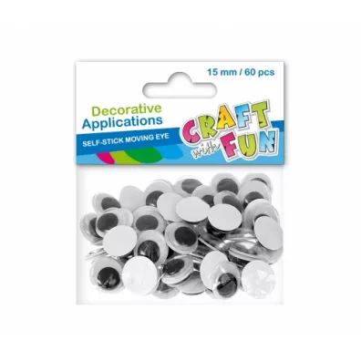 Craft with Fun Ozdoba dekoracyjna oczy 15mm