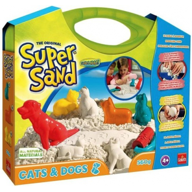 Piasek Kinetyczny Koty I Psy Super Sand 560G 4+ Goliath