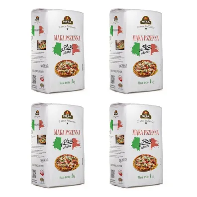 Pzz M�ka na pizz� w�osk� Typ 00 Zestaw 4 kg