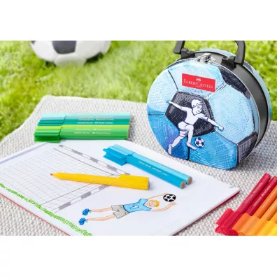 Faber-Castell Flamastry connector walizka football 33 szt.