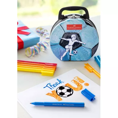 Faber-Castell Flamastry connector walizka football 33 szt.
