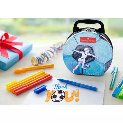 Faber-Castell Flamastry connector walizka football 33 szt.