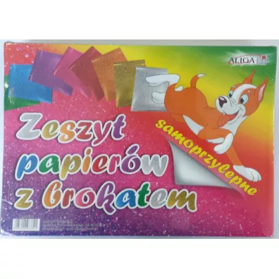 Aliga Zeszyt papier�w z brokatem samoprzylepne ZPBS-6389