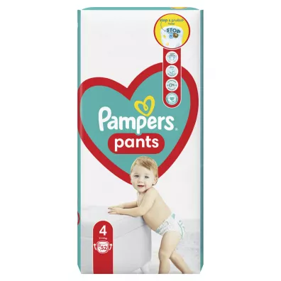 Pampers Pieluchomajtki Pants (9-15 kg) 4 Jumbo Pack 52 szt.