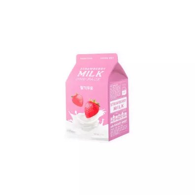 APieu Milk One-pack nawil�aj�ca maseczka w p�achcie Strawberry Milk 20 g