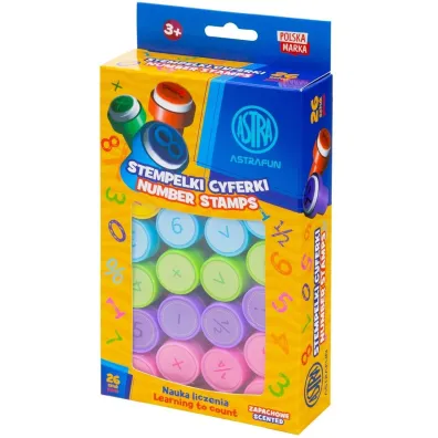 Stempelki zapachowe Cyferki 26 szt. Astra
