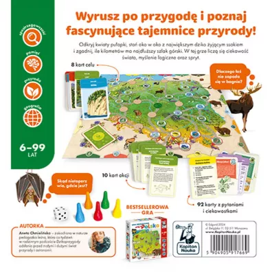 Polska przyroda. Gra edukacyjna. Kapitan Nauka Edgard