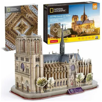 Puzzle 3D. 128 el. National Geographic. Notre-Dame Cubic Fun