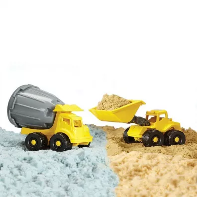 MGA Wonder Factory Never Dry Piasek kinetyczny Construction Trucks 595168 p12 mix cena za 1 szt Mga Entertainment