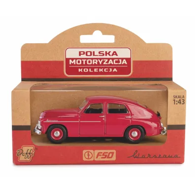 PRL Warszawa M20 bordowy w skali 1:43 Daffi