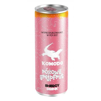 Komodo Napój energetyczny Różowy Grejpfrut 250 ml