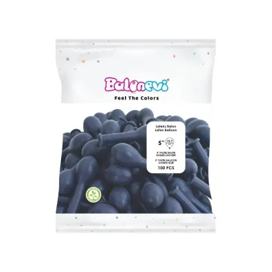 GoParty Balony lateksowe Pastel granat 12cm