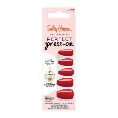 Sally Hansen Salon Effects Perfect Press On sztuczne paznokcie samoprzylepne Asap Apple 30 szt.