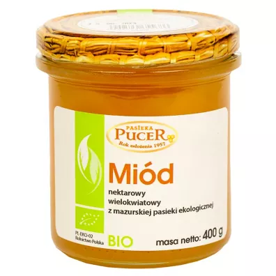 Pasieka Pucer Mi�d nektarowy wielokwiatowy 400 g Bio