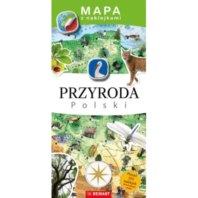 Mapa z naklejkami. Przyroda Polski - Ewa Lodzi�ska, Wojciech Che�chowski, Bogus�awa Karlicka