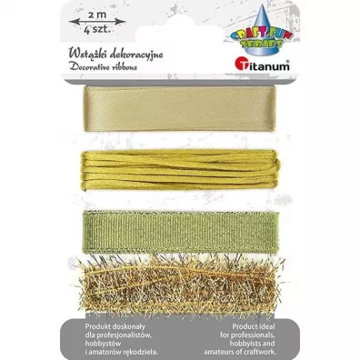 Titanum Wst��ki tekstylne z�ote 4 x 2m