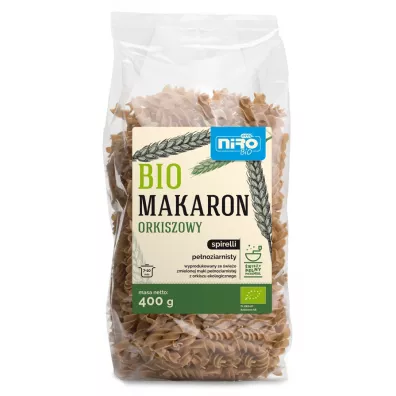 Niro Makaron orkiszowy penoziarnisty spirelli 400 g Bio