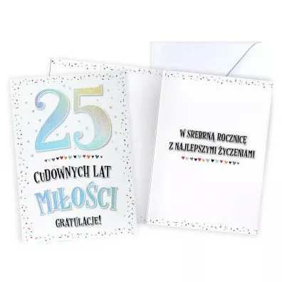 Kukartka Karnet Rocznica �lubu 25