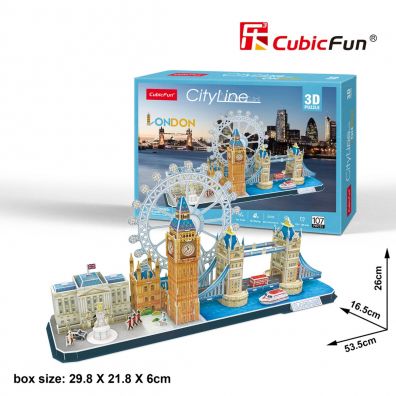 Puzzle 3D 107 el. City Line London Cubic Fun