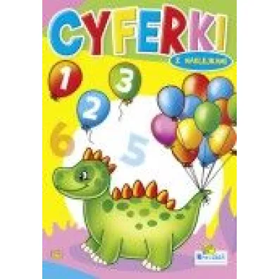 Kolorowanka. Cyferki - Dinozaur (A5, 16 str.)